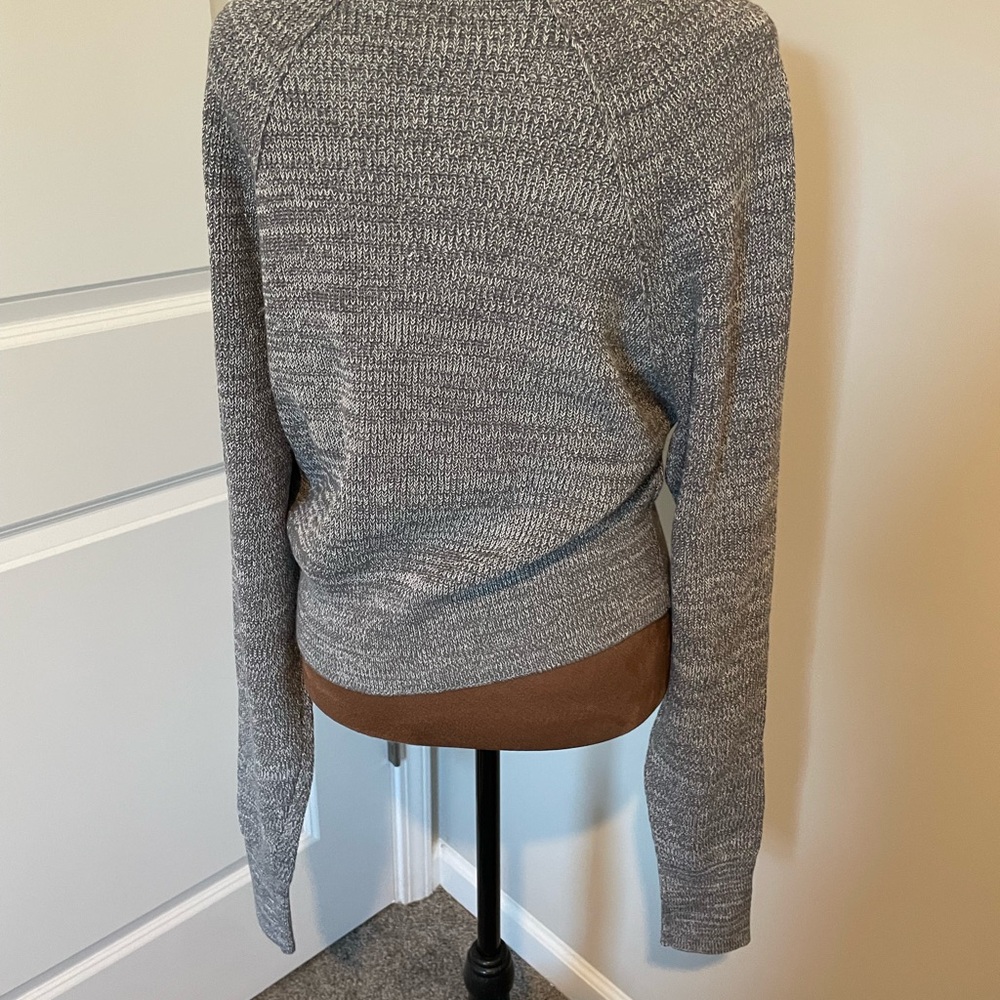 Free People Heathered Gray Crew Neck Sweater - Picture 3 of 5